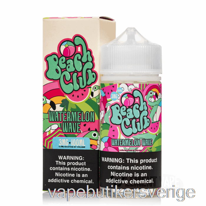 Vape Sverige Watermelon Wave - Beach Club - 100ml 12mg